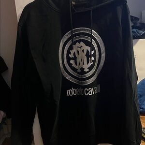 Roberto Cavalli Black and White Men's Sweater